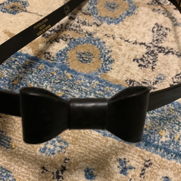 Boden black leather bow belt - Picture 2 of 2